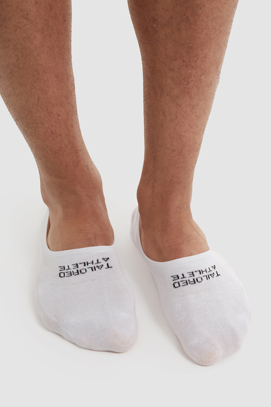 3 Pack No Show Socks In White - TAILORED ATHLETE - USA