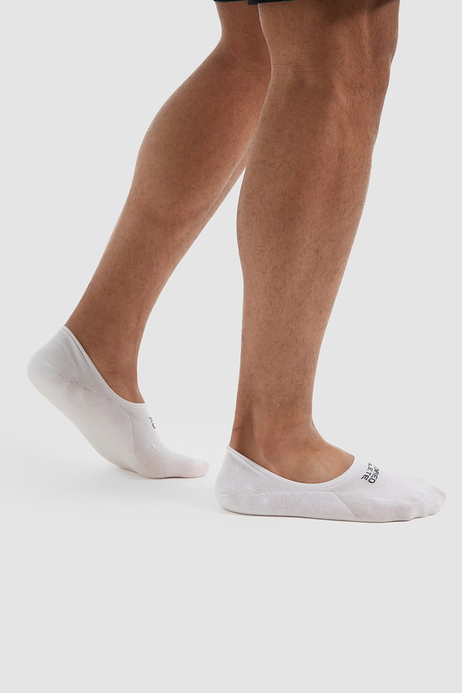 6 Pack No Show Socks In White - TAILORED ATHLETE - USA