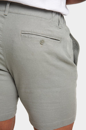Linen-blend Shorts in Sage - TAILORED ATHLETE - USA