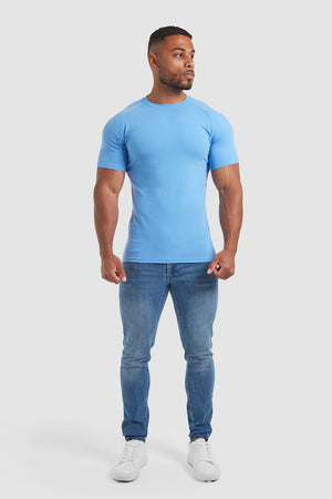 Premium Athletic Fit T-Shirt in Azure - TAILORED ATHLETE - USA