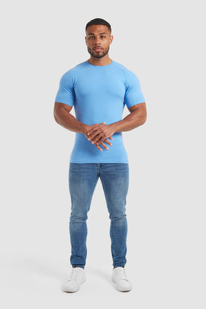 Premium Athletic Fit T-Shirt in Azure - TAILORED ATHLETE - USA