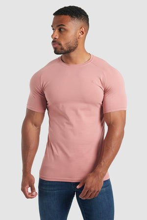 Athletic Fit T-Shirt in Wood Rose - TAILORED ATHLETE - USA