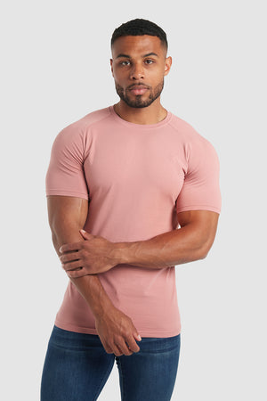Athletic Fit T-Shirt in Wood Rose - TAILORED ATHLETE - USA