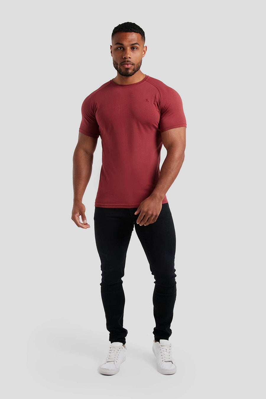 Athletic Fit T-Shirt in Merlot - TAILORED ATHLETE - USA