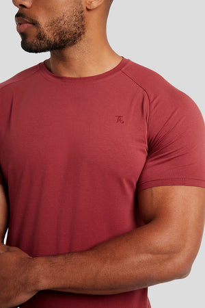 Athletic Fit T-Shirt in Merlot - TAILORED ATHLETE - USA