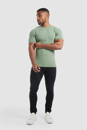 Premium Athletic Fit T-Shirt in Thyme - TAILORED ATHLETE - USA