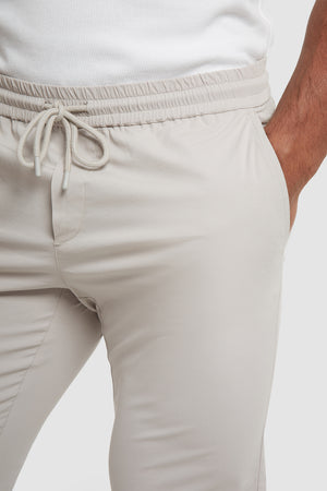 Lightweight Cuffed Trousers in Pebble - TAILORED ATHLETE - USA
