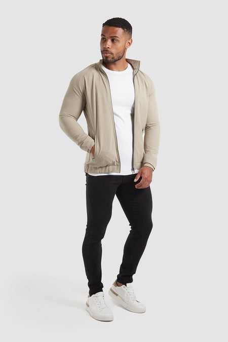 Harrington Jacket in Stone - TAILORED ATHLETE - USA