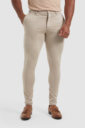 Patterned Trouser in Sand - TAILORED ATHLETE - USA