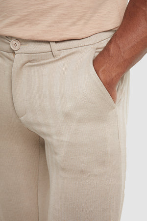 MAX MARA CADEN Linen trousers with pleats Sand [Woman] Elsa Boutique