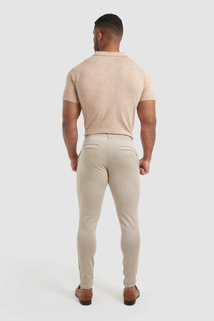 Patterned Trouser in Sand - TAILORED ATHLETE - USA