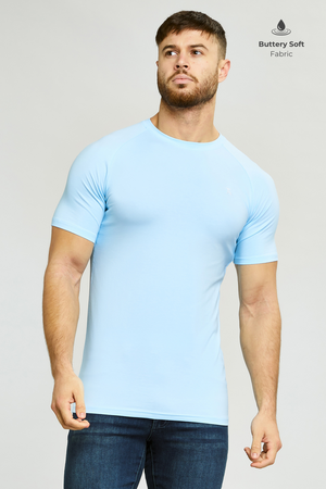Premium Athletic Fit T-Shirt in Sky Blue - TAILORED ATHLETE - USA