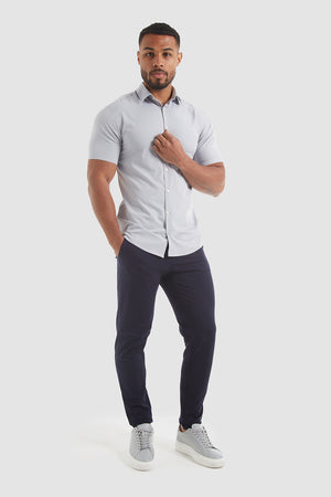 Athletic Fit Bamboo Shirt (SS) in Grey - TAILORED ATHLETE - USA