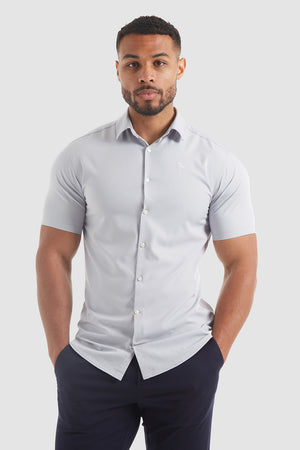 Athletic Fit Bamboo Shirt (SS) in Grey - TAILORED ATHLETE - USA