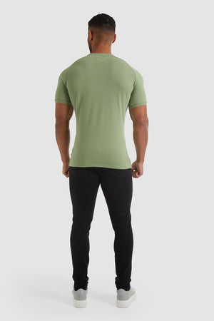 Pique T-Shirt in Sage - TAILORED ATHLETE - USA