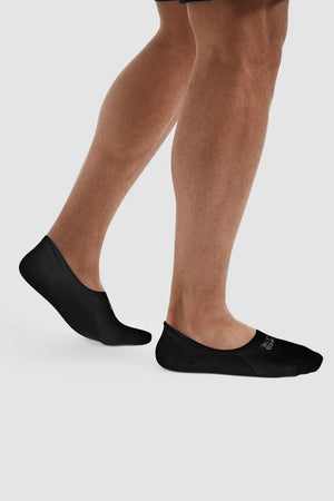 6 Pack No Show Socks In Black - TAILORED ATHLETE - USA