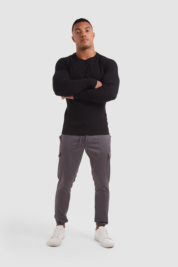 Cuffed Cargo Pants in Dark Olive - TAILORED ATHLETE - USA