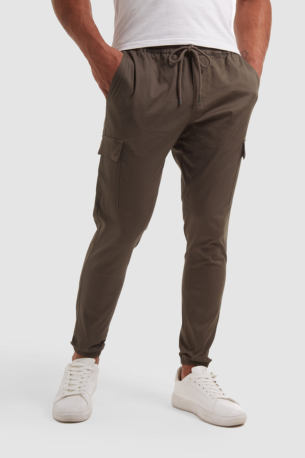 Women Casual Cargo Pants, Adults Loose Solid Color Zipper Trousers with  Pockets (Khaki) - Walmart.com