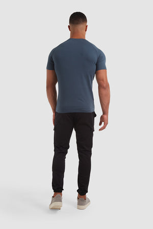 Cuffed Cargo Pants in Black - TAILORED ATHLETE - USA