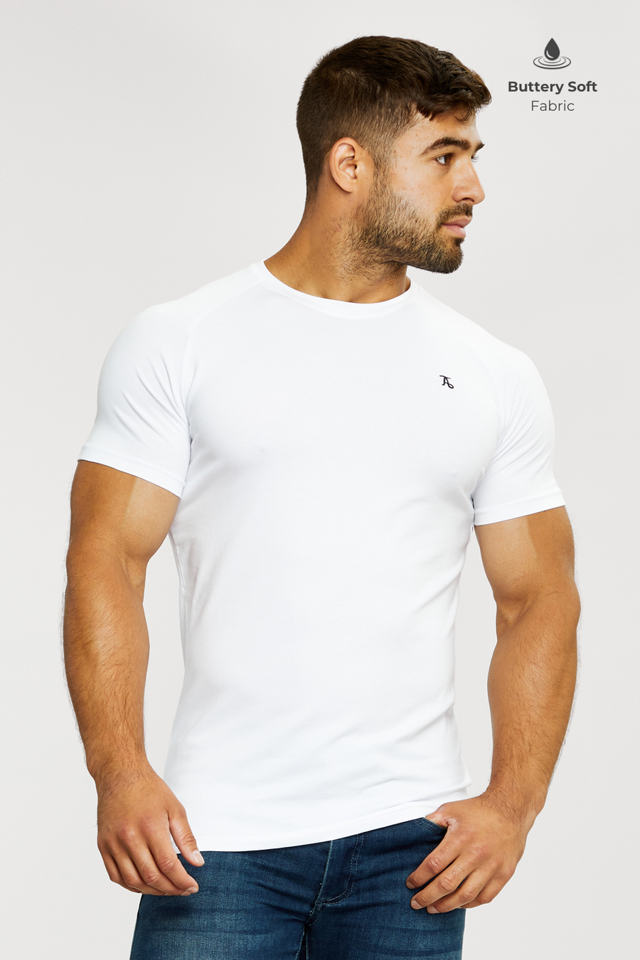 Premium Athletic Fit T-Shirt in White - TAILORED ATHLETE - USA