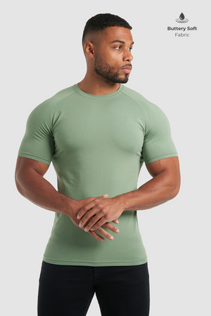 Premium Athletic Fit T-Shirt in Thyme - TAILORED ATHLETE - USA
