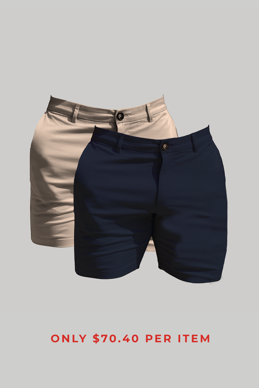 Athletic Fit Chino Shorts 2-Pack - TAILORED ATHLETE - USA