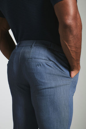 Athletic Fit Essential Pants in Chambray