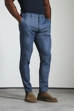 Athletic Fit Essential Pants in Chambray