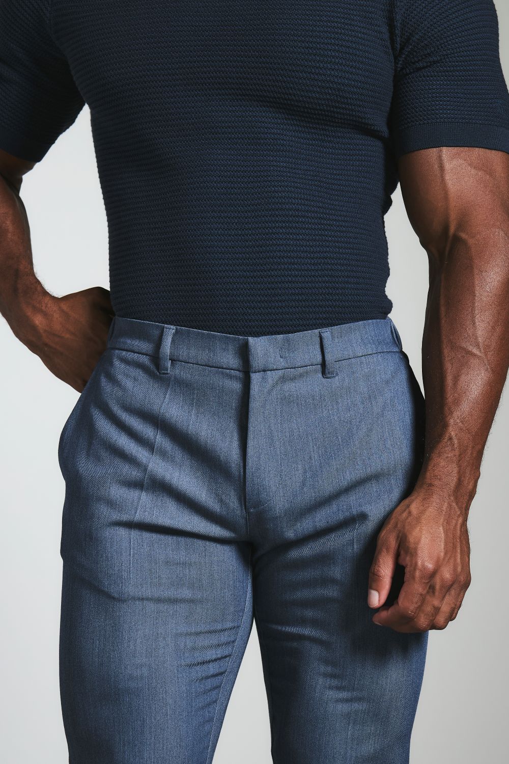Athletic Fit Essential Pants in Chambray