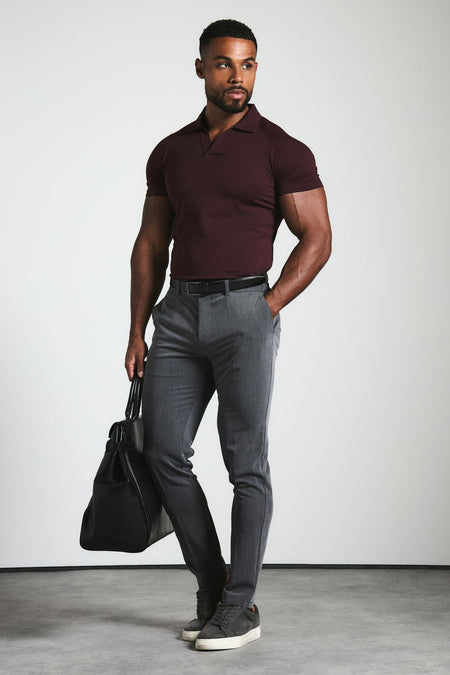 Athletic Fit Essential Pants in Charcoal