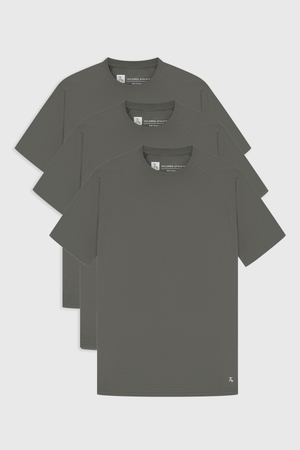 3 Pack Essential Training Top in Charcoal - TAILORED ATHLETE - USA