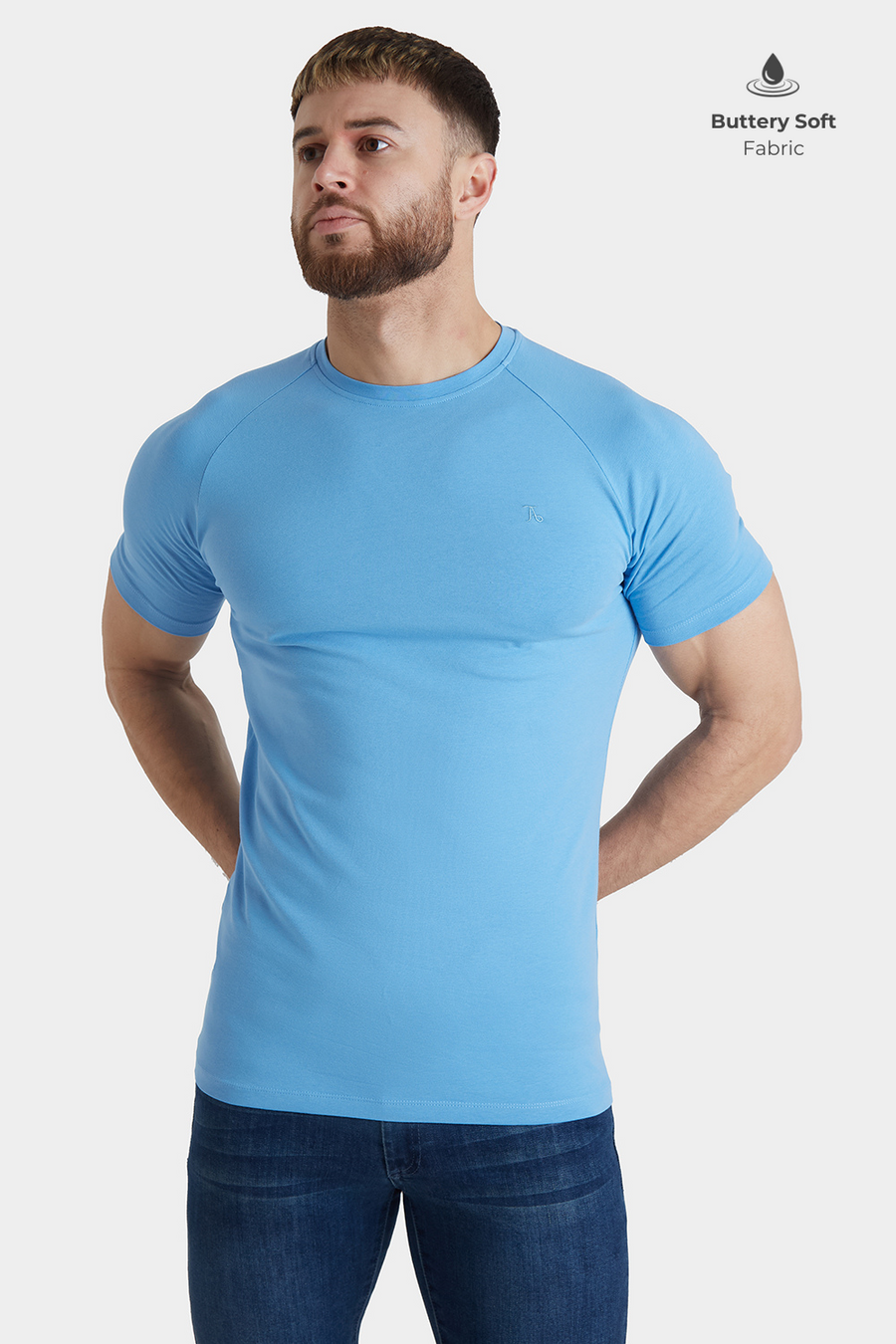 Premium Athletic Fit T-Shirt in Cornflower - TAILORED ATHLETE - USA