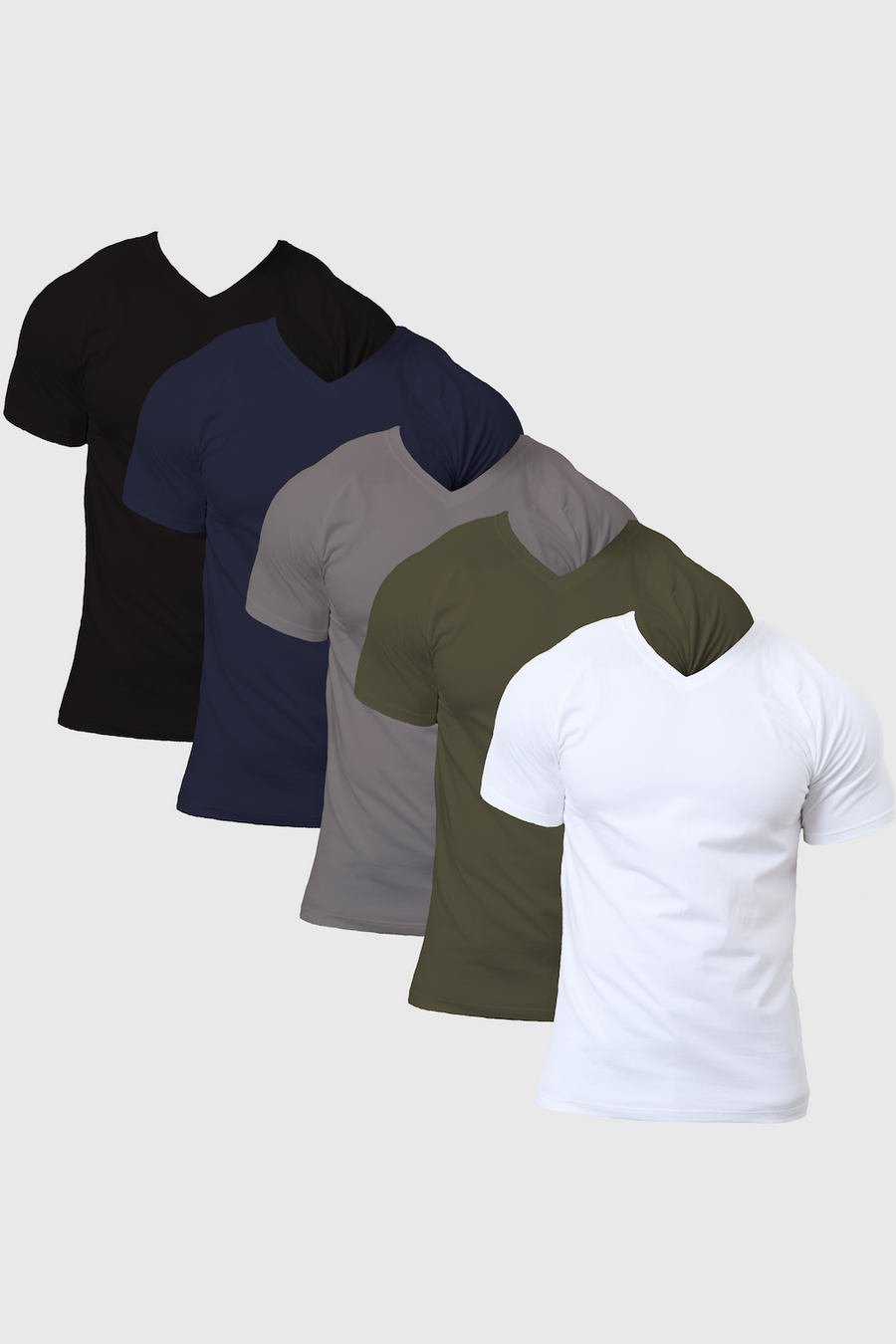 Athletic Fit Foundation V-Neck 5-Pack - TAILORED ATHLETE - USA