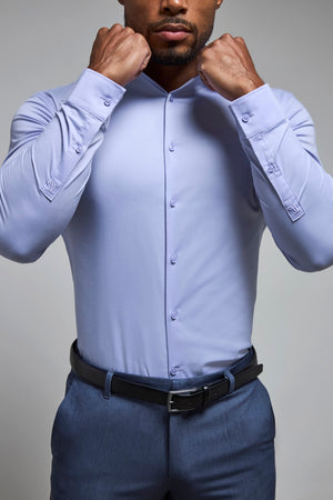Athletic Fit Dress Shirt in Lilac - TAILORED ATHLETE - USA