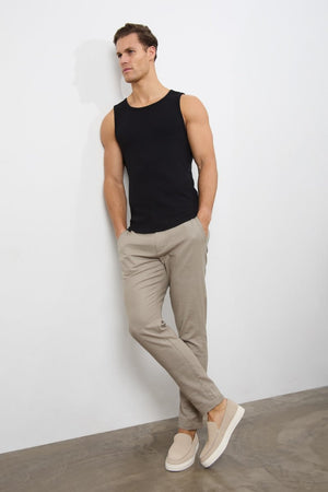 Ribbed Vest in Black - TAILORED ATHLETE - USA