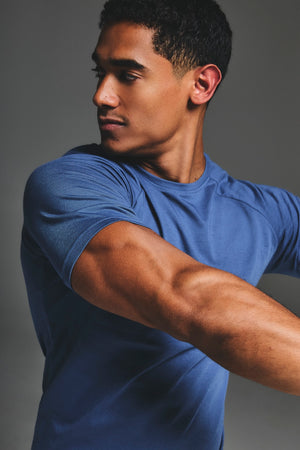 Essential Training Top in Slate Blue - TAILORED ATHLETE - USA