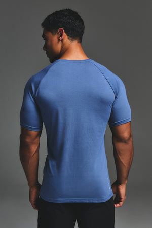 Essential Training Top in Slate Blue - TAILORED ATHLETE - USA