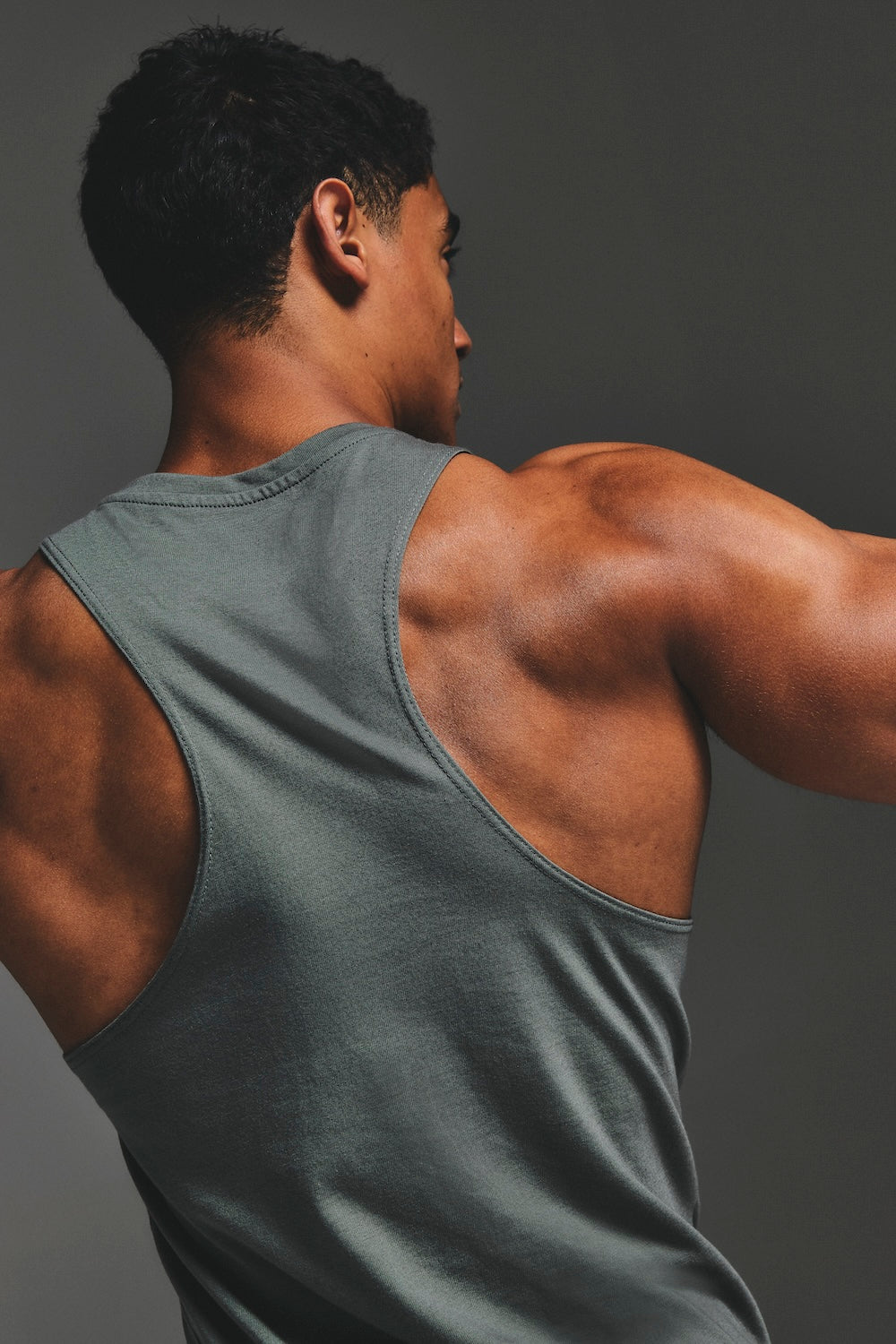 Essential Training Tank Top in Charcoal - TAILORED ATHLETE - USA