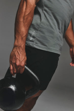 Essential Training Tank Top in Charcoal - TAILORED ATHLETE - USA