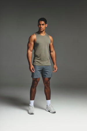 Essential Training Tank Top in Khaki - TAILORED ATHLETE - USA