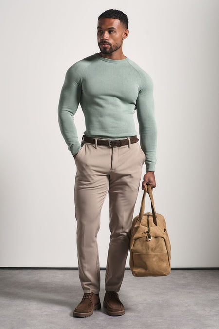 Athletic Fit Essential Pants in Dark Stone
