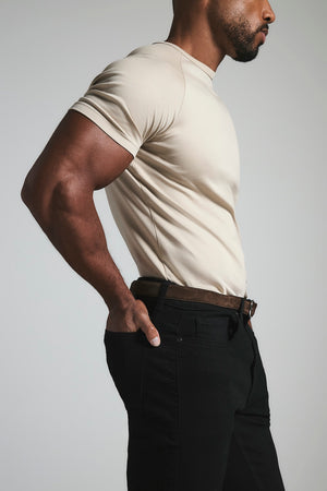 Athletic Fit Stretch Jeans in Black