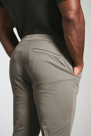 Smart Chino Side Adjuster Pants in Dark Taupe