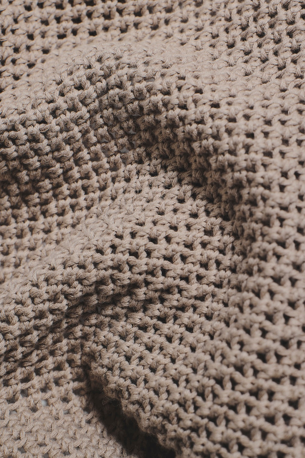 Crochet Knitted Shirt in Neutral - TAILORED ATHLETE - USA