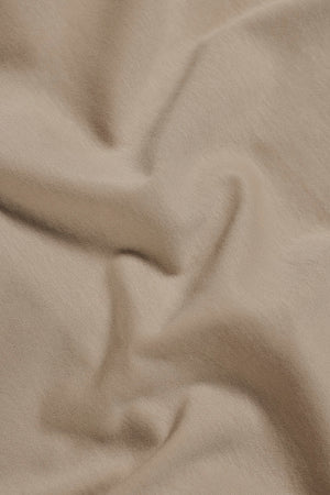 Mercerised Cotton T-Shirt in Stone