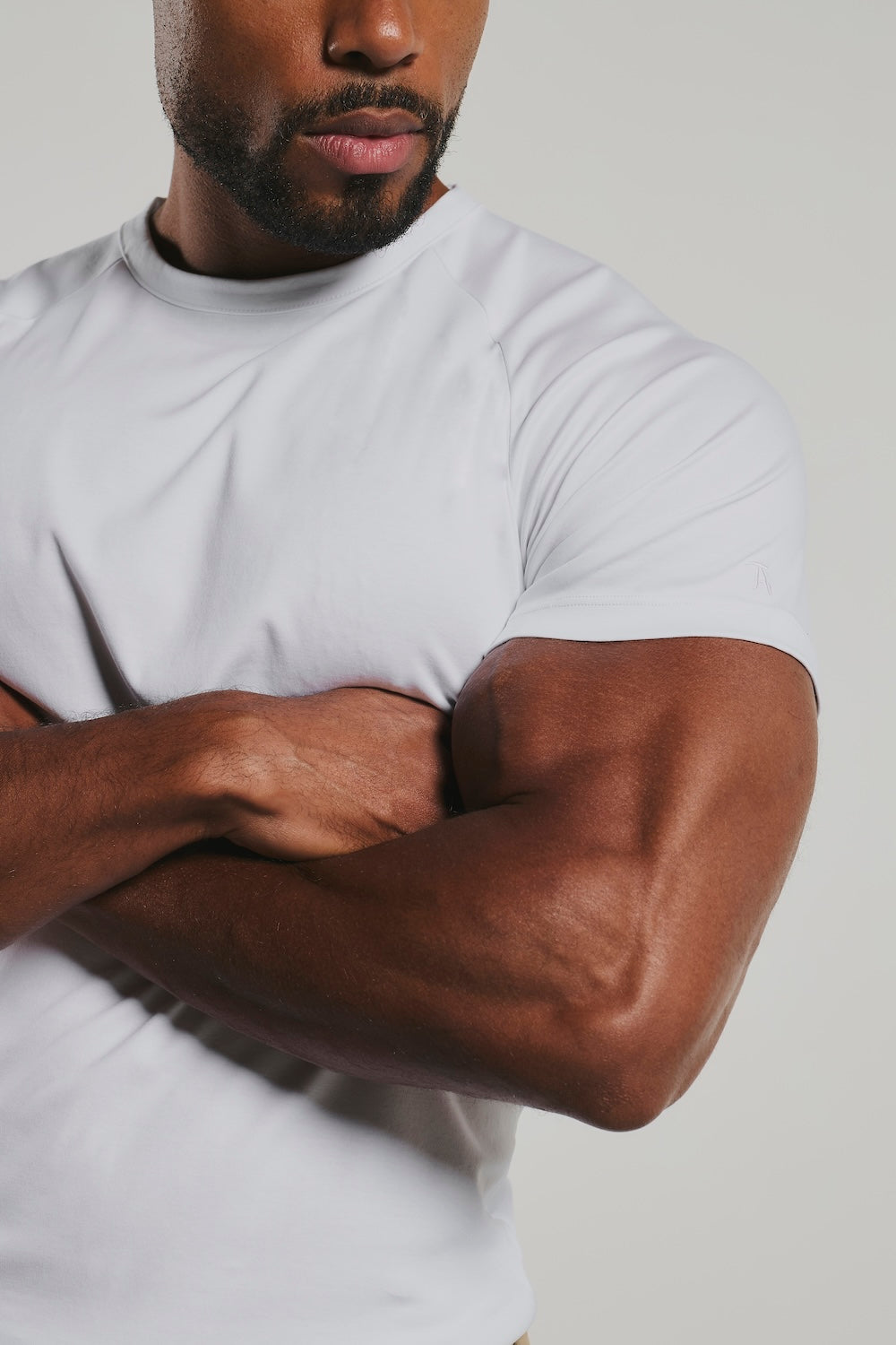 Mercerised Cotton T-Shirt in White