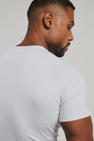 Mercerised Cotton T-Shirt in White
