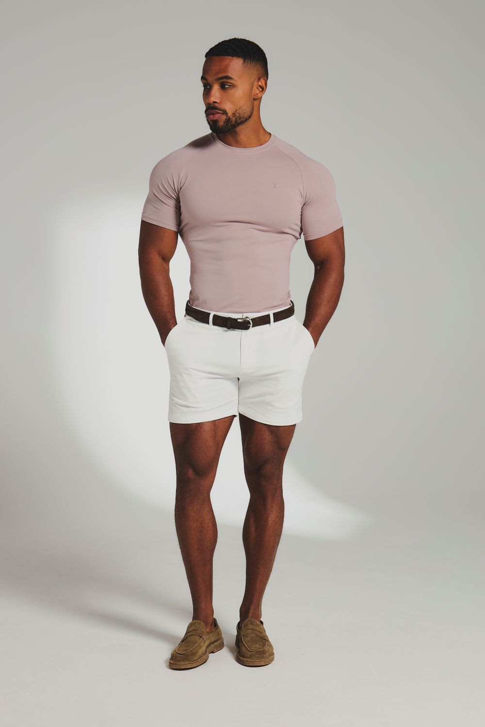 Athletic Fit T-Shirt in Mauve Pink - TAILORED ATHLETE - USA