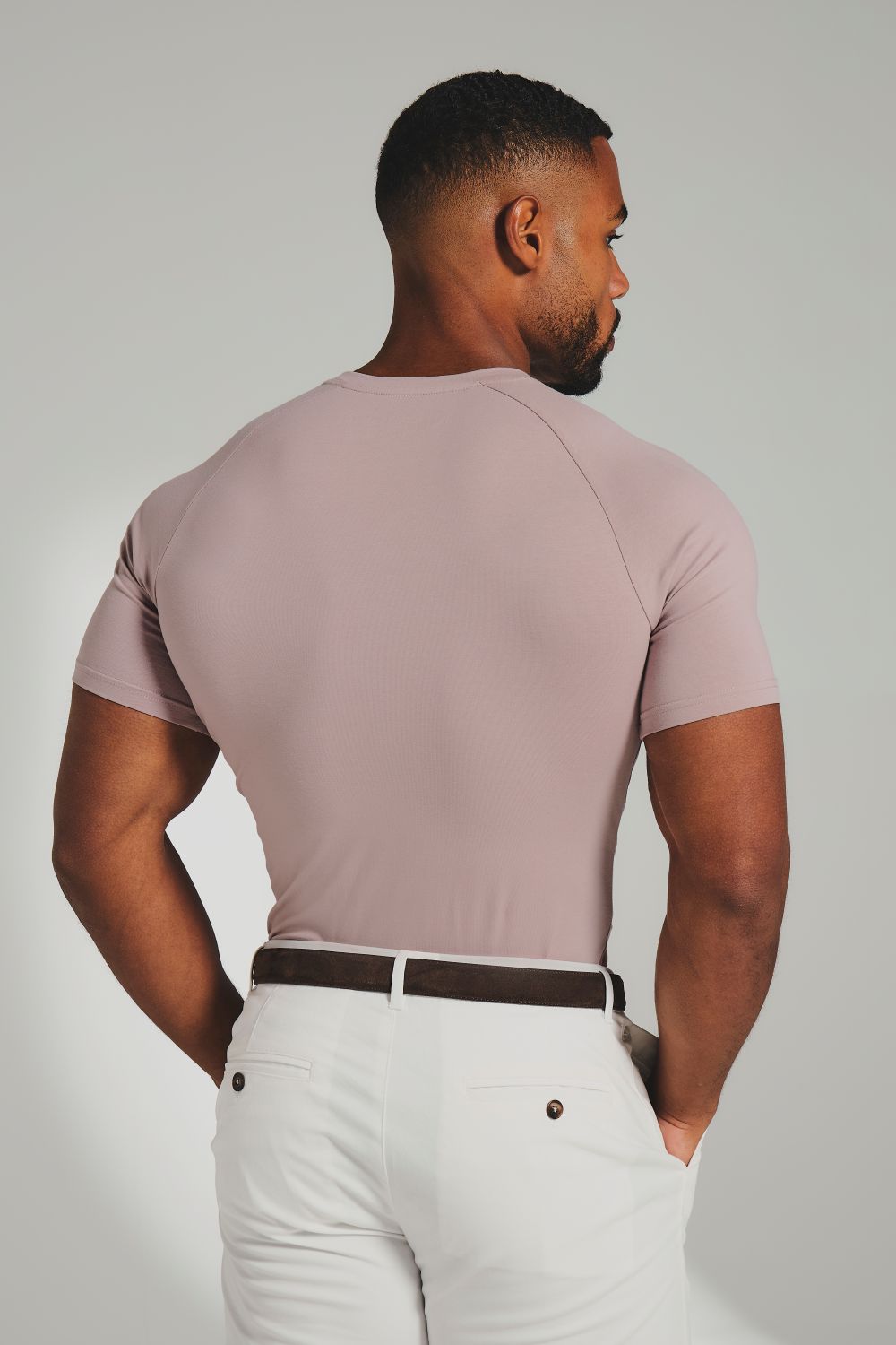 Athletic Fit T-Shirt in Mauve Pink - TAILORED ATHLETE - USA