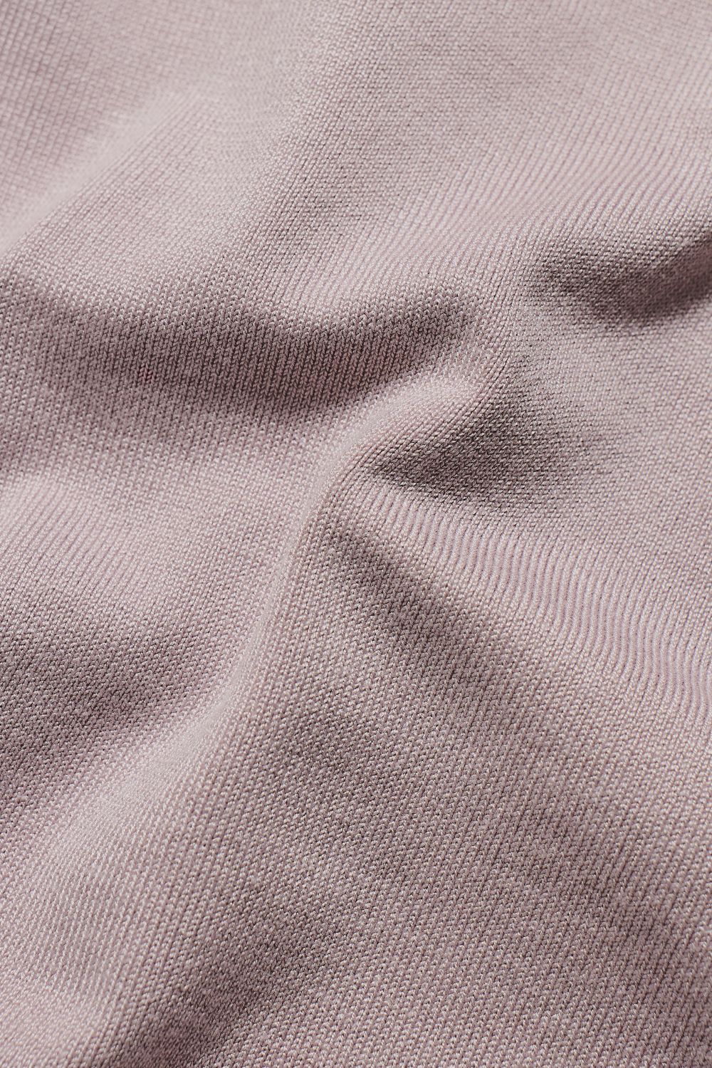 Fine Gauge Knitted T-Shirt in Dusky Pink